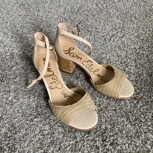 Sam Edelman Raffia Heeled Sandals